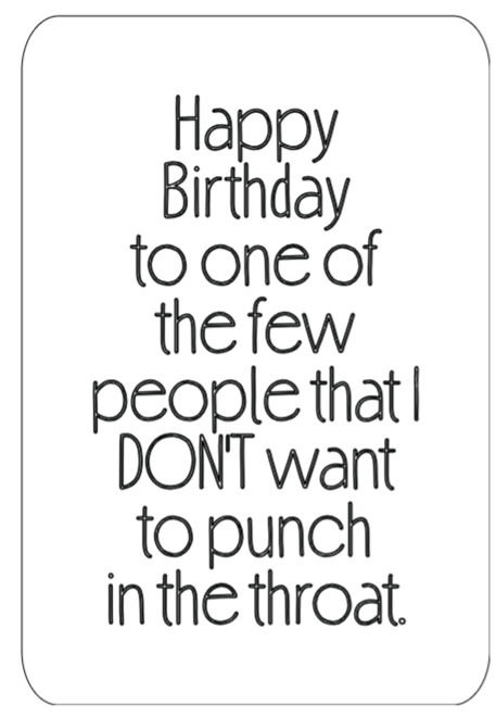 One of the Few People I Don't Want to Punch