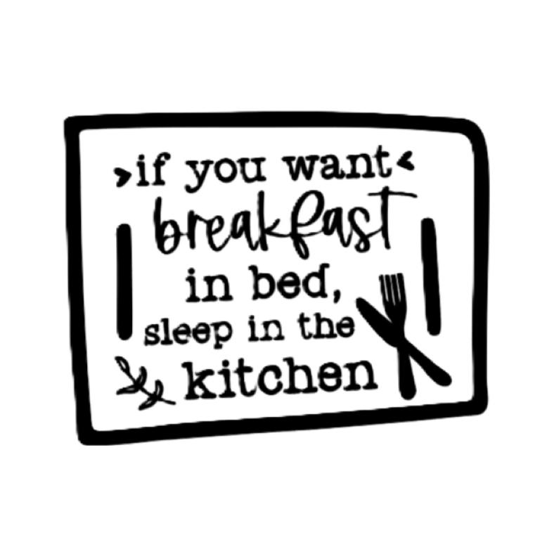If you Want Breakfast in Bed, Sleep in the Kitchen