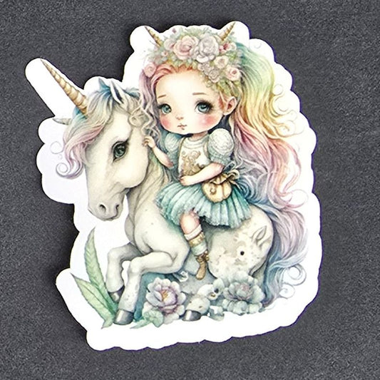 Enchanted Girl on Unicorn