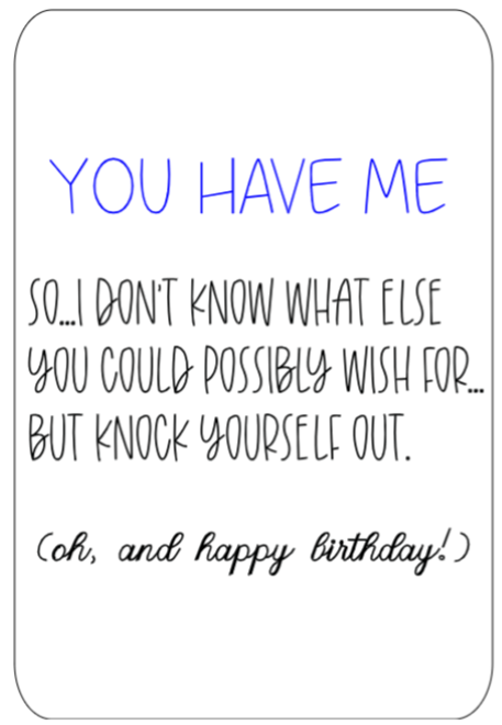 You Have Me