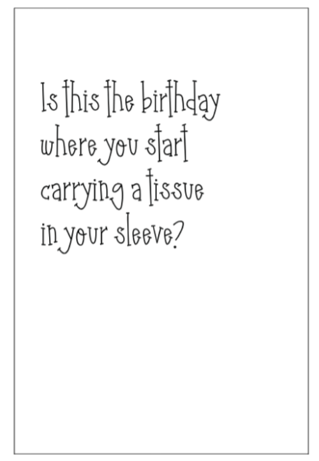 Tissue in Your Sleeve