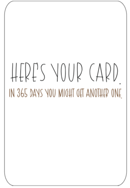 Here's Your Card