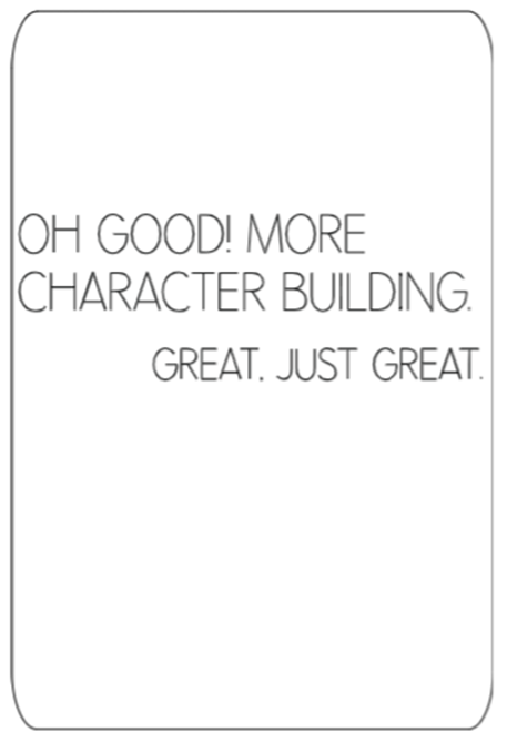 More Character Building