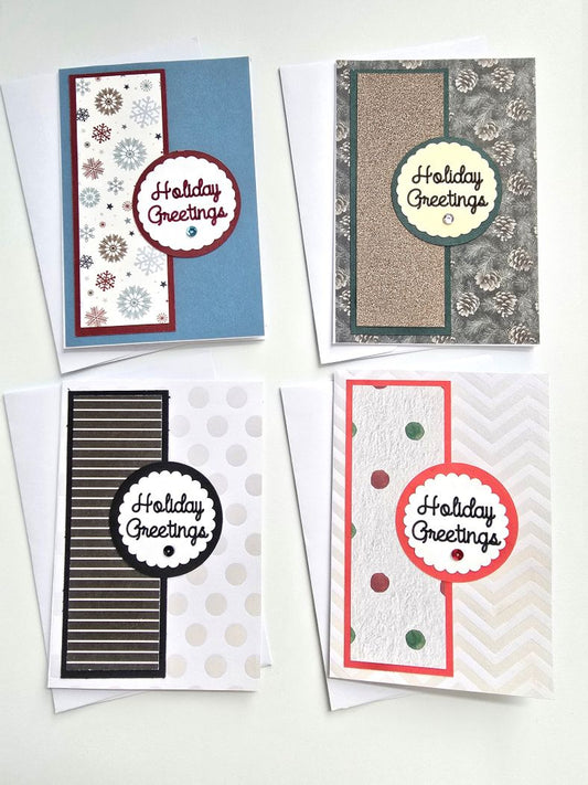 Scrapbook Christmas Card Set - Holiday Greetings