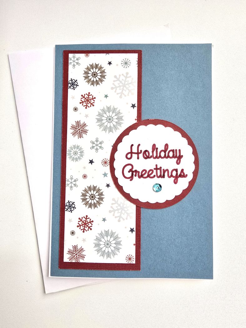Scrapbook Christmas Card Set - Holiday Greetings