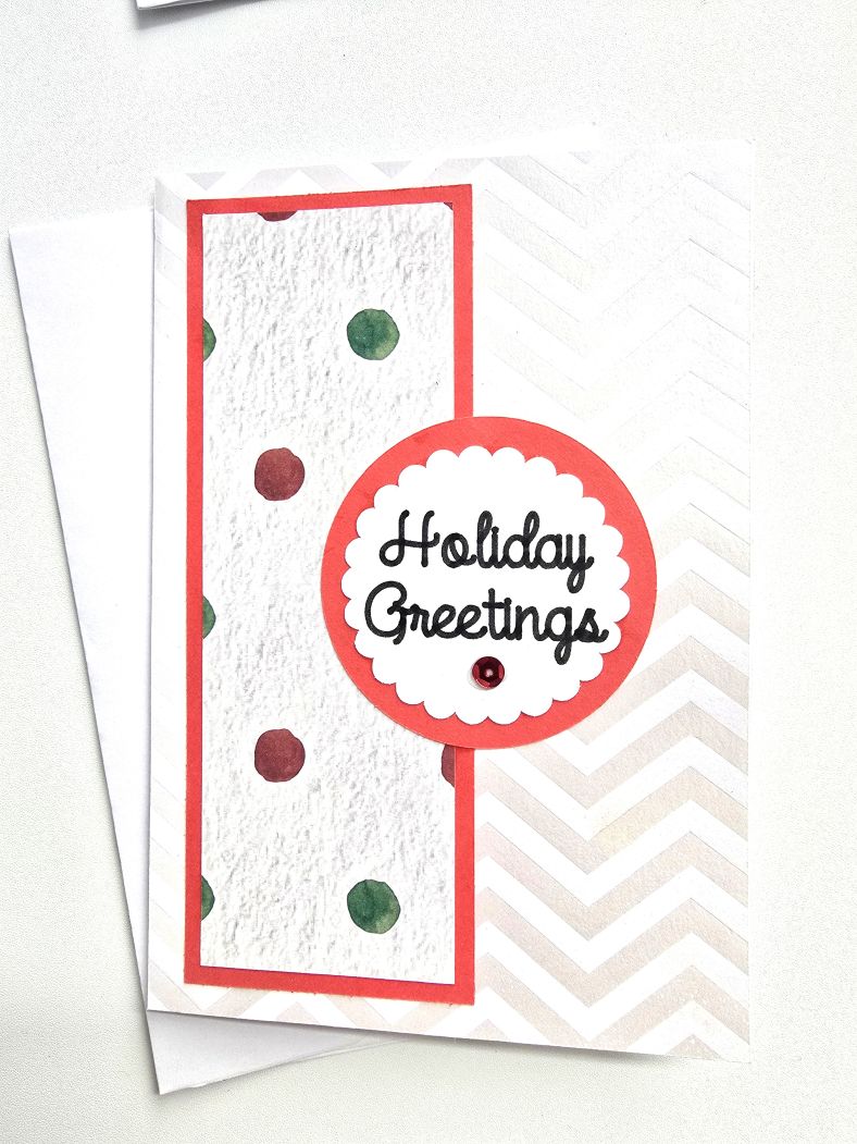 Scrapbook Christmas Card Set - Holiday Greetings