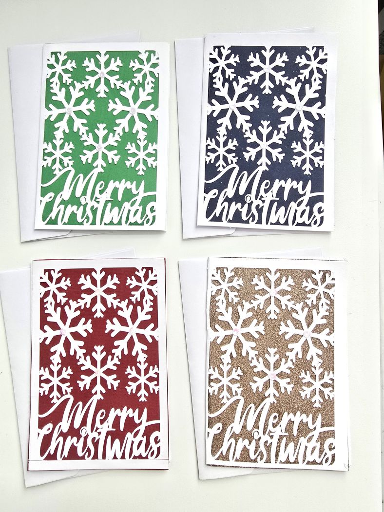 Scrapbook Christmas Card Set - Merry Christmas