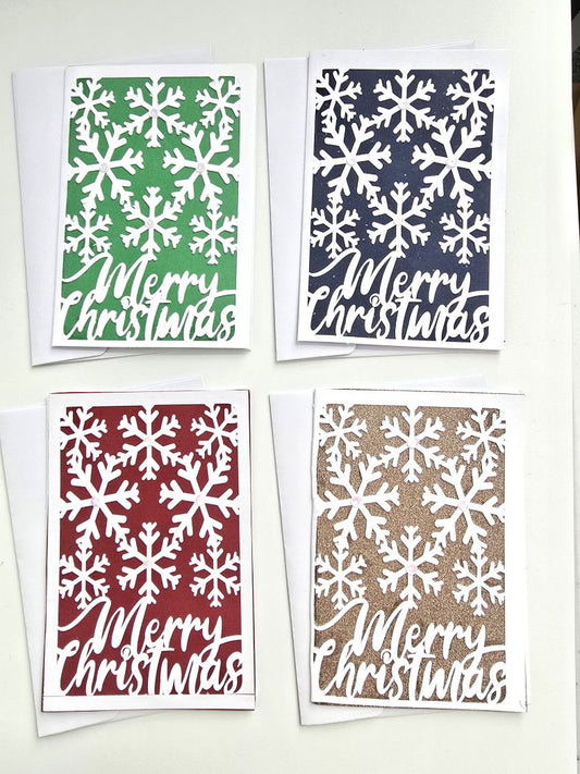 Scrapbook Christmas Card Set - Merry Christmas