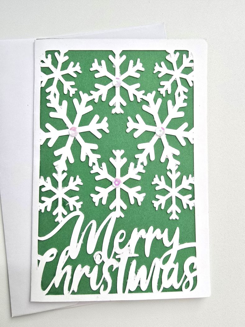 Scrapbook Christmas Card Set - Merry Christmas