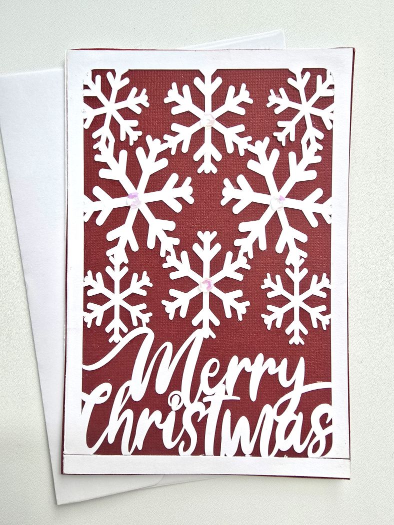 Scrapbook Christmas Card Set - Merry Christmas