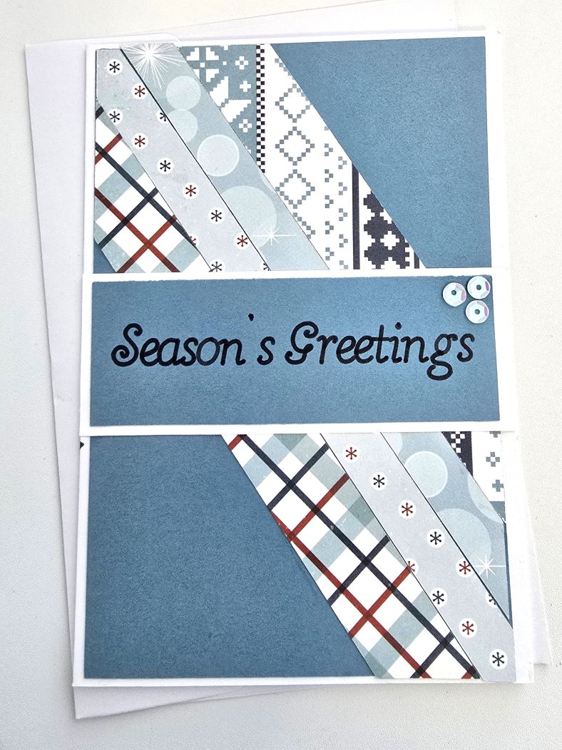 Scrapbook Christmas Card Set - Season's Greetings