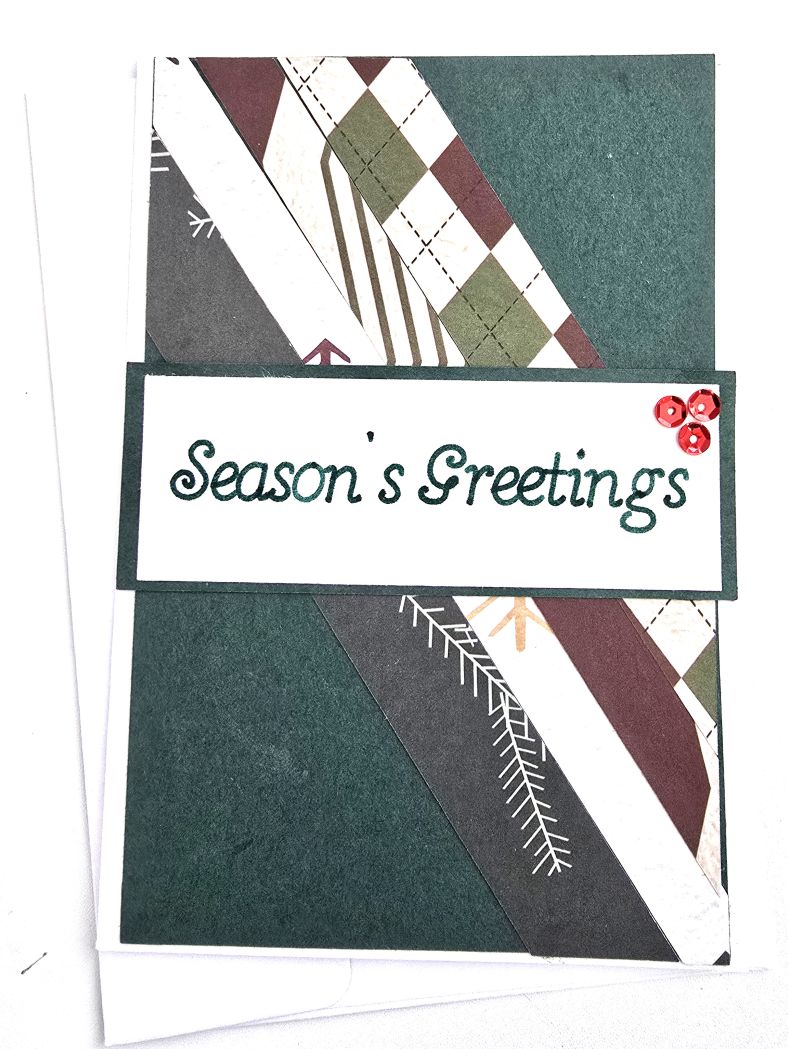 Scrapbook Christmas Card Set - Season's Greetings