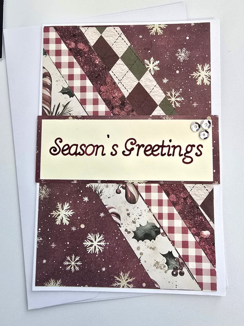 Scrapbook Christmas Card Set - Season's Greetings